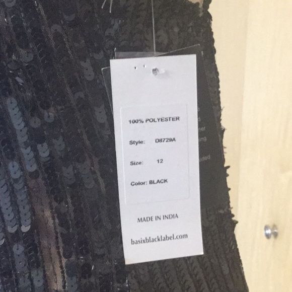 Basix Black Label Sequin Halter - Picture 7 of 13